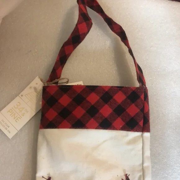 Be merry plaid bottle bag - Picture 4 of 13